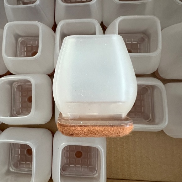 32 Silicone Chair‎ Leg Floor Protectors with Felt Pads NEW - Picture 5 of 10